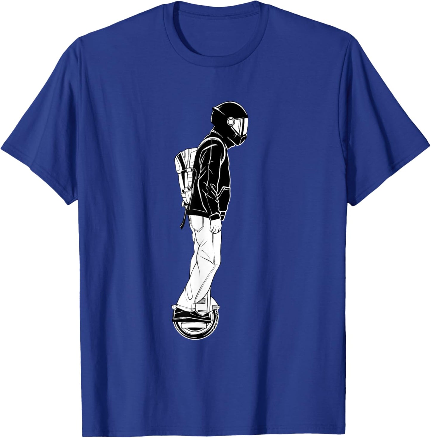 Funny Monowheel Design Women Electric Unicycle EUC T-Shirt - T-Shirt | Royal