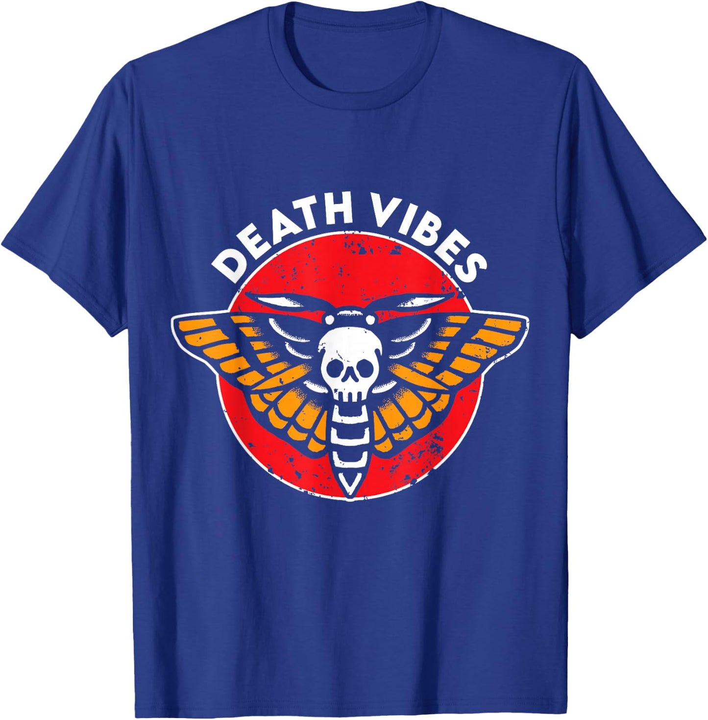 Death Vibes Moth Tattoo American Traditional Old School Ink T-Shirt - T-Shirt | Royal