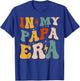 Retro Groovy In My Papa Era Funny Father's Day For T-Shirt - T-Shirt | Royal