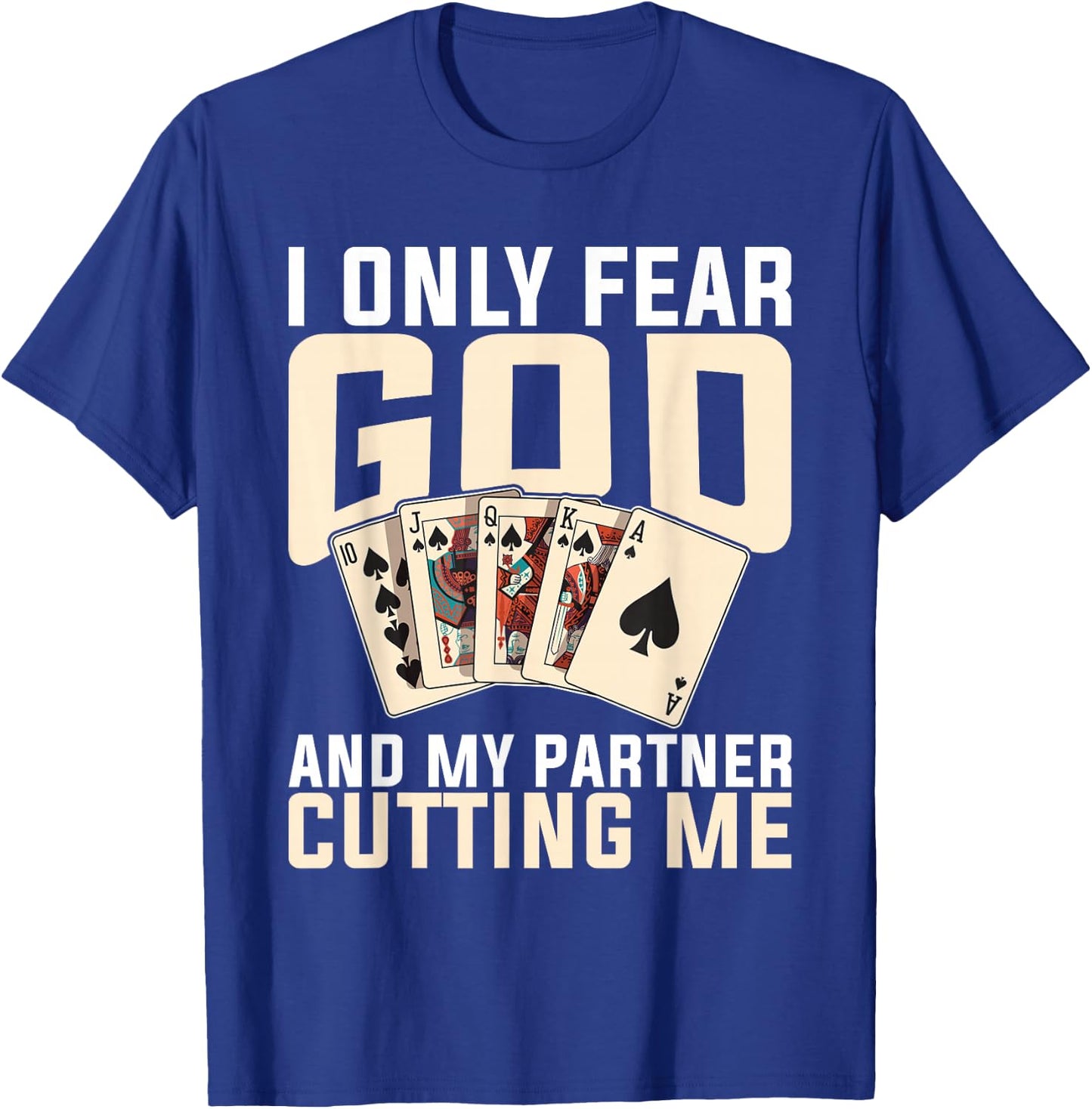 Spades Game Lover Clothing & Spades Set -Adults Black Small Classic Fit Short Sleeve Pull On 1 Count T-Shirt - T-Shirt | Royal