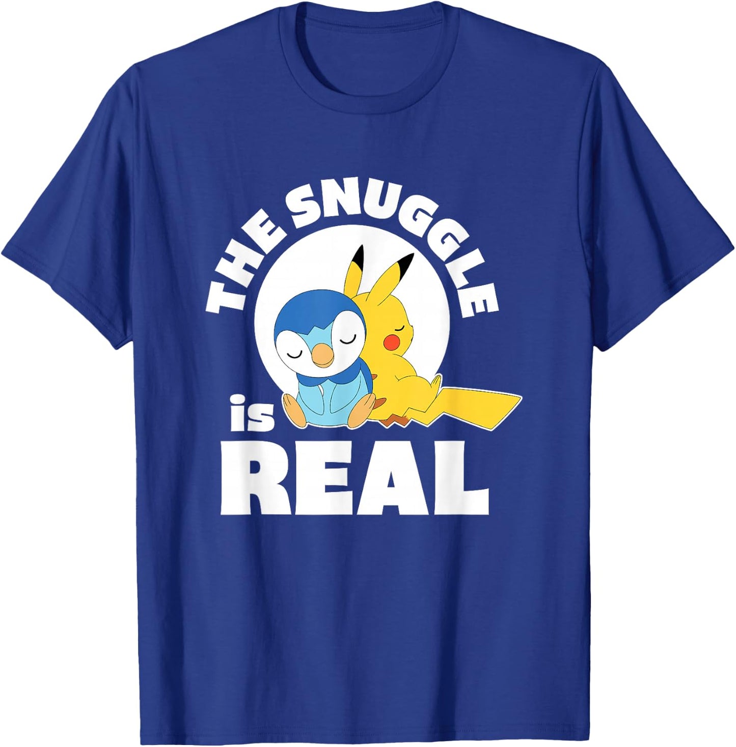 Pokémon - The Snuggle is Real Pikachu & Piplup T-Shirt - T-Shirt | Royal