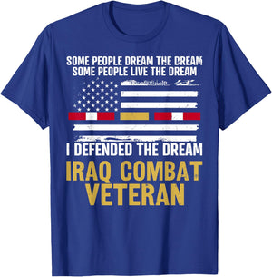 Iraq Combat Veteran T-Shirt - T-Shirt | Royal