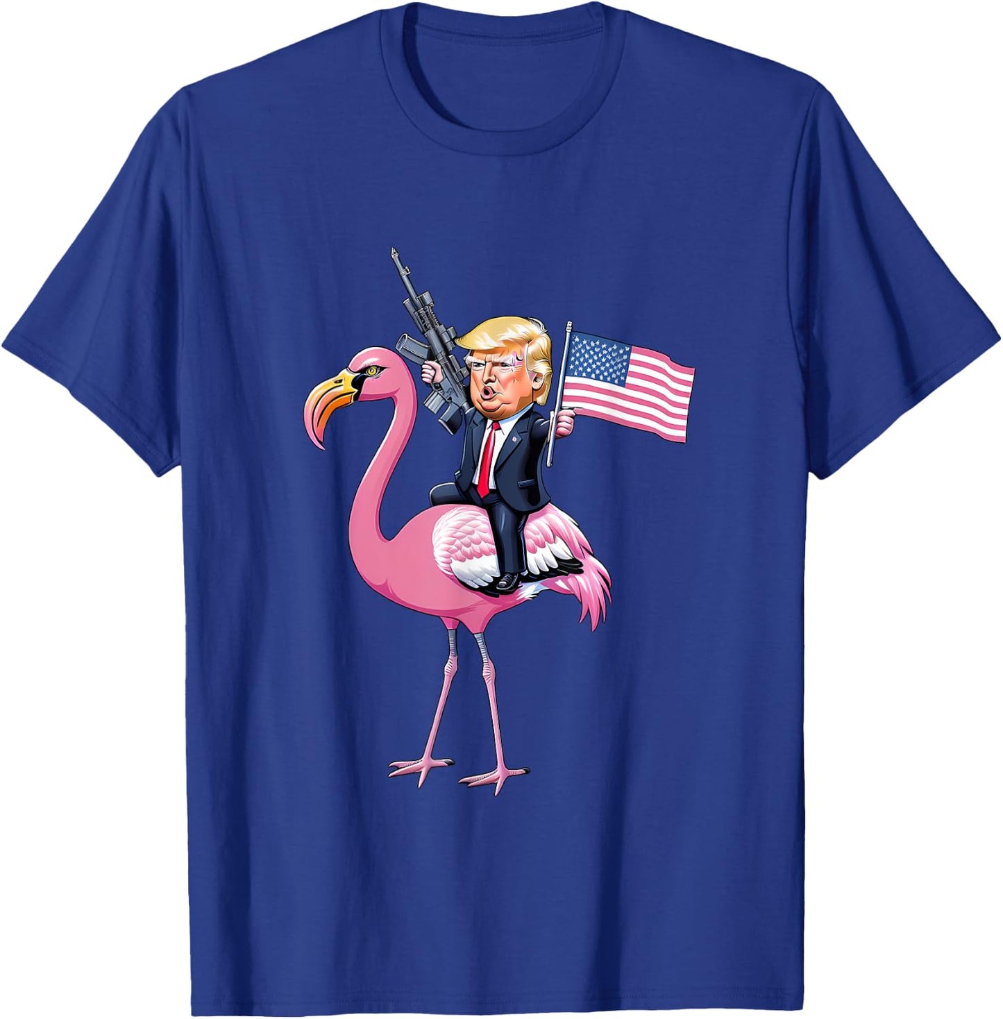 President Donald Trump Flamingo T-Shirt - T-Shirt | Royal