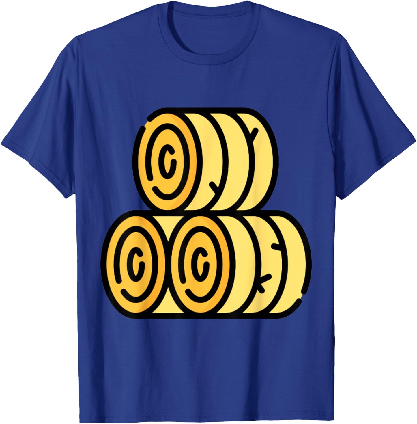 Hay Bale Farm Farming T-Shirt - T-Shirt | Royal