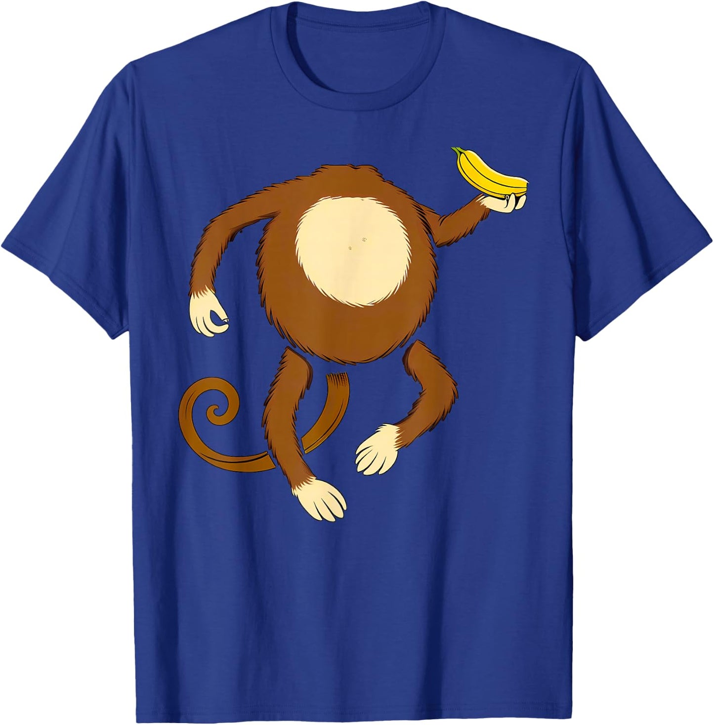 Monkey Holding Banana Halloween Costume T-Shirt - T-Shirt | Royal