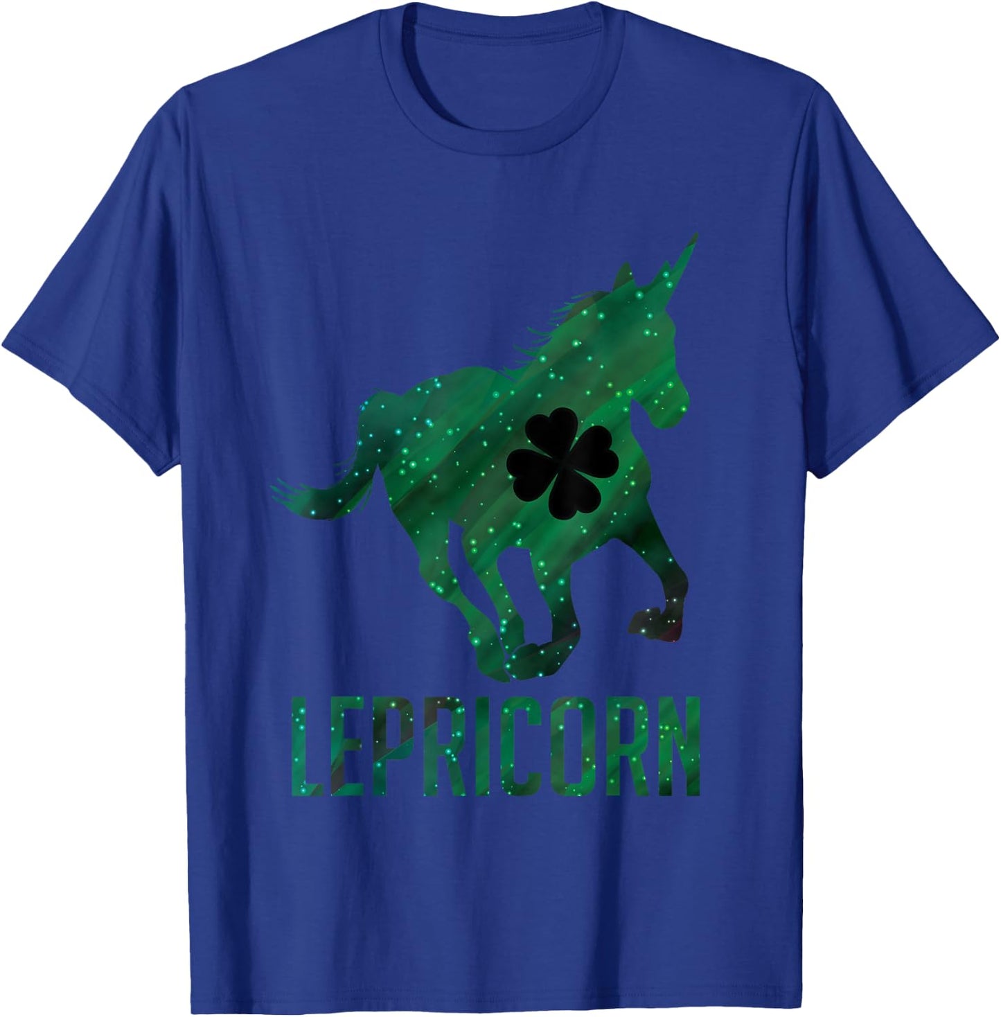 Lepricorn Leprechaun Unicorn Funny St. Patrick's Day Horse T-Shirt - T-Shirt | Royal