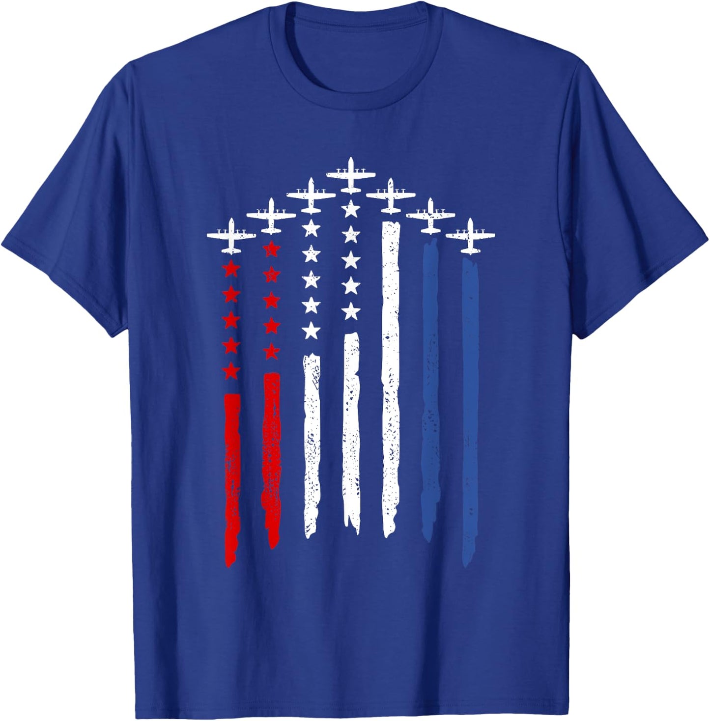 C-130 Hercules American USA Military Airplane T-Shirt - T-Shirt | Royal