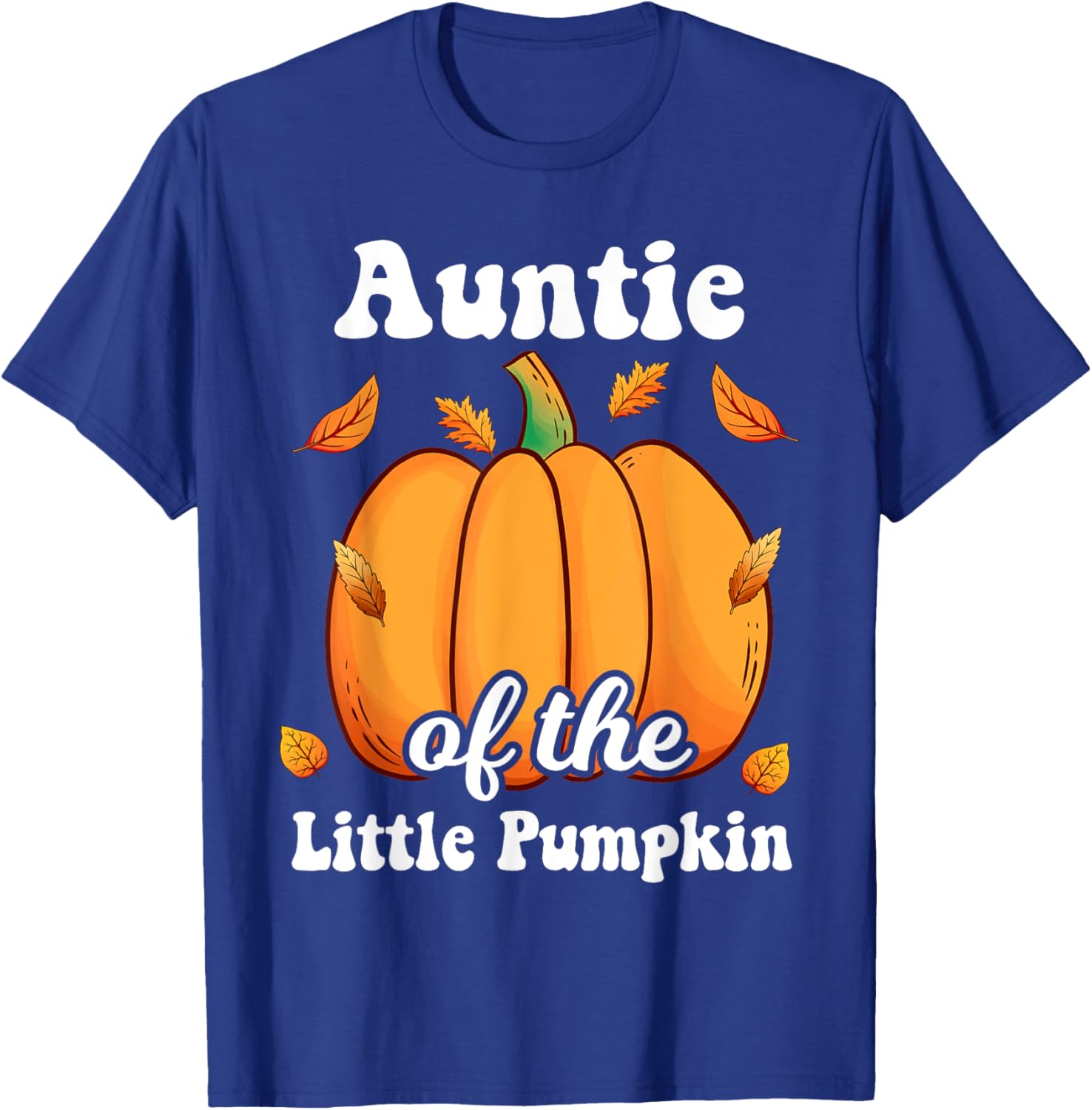Auntie of the Little Pumpkin Thanksgiving Baby Shower Reveal T-Shirt - T-Shirt | Royal
