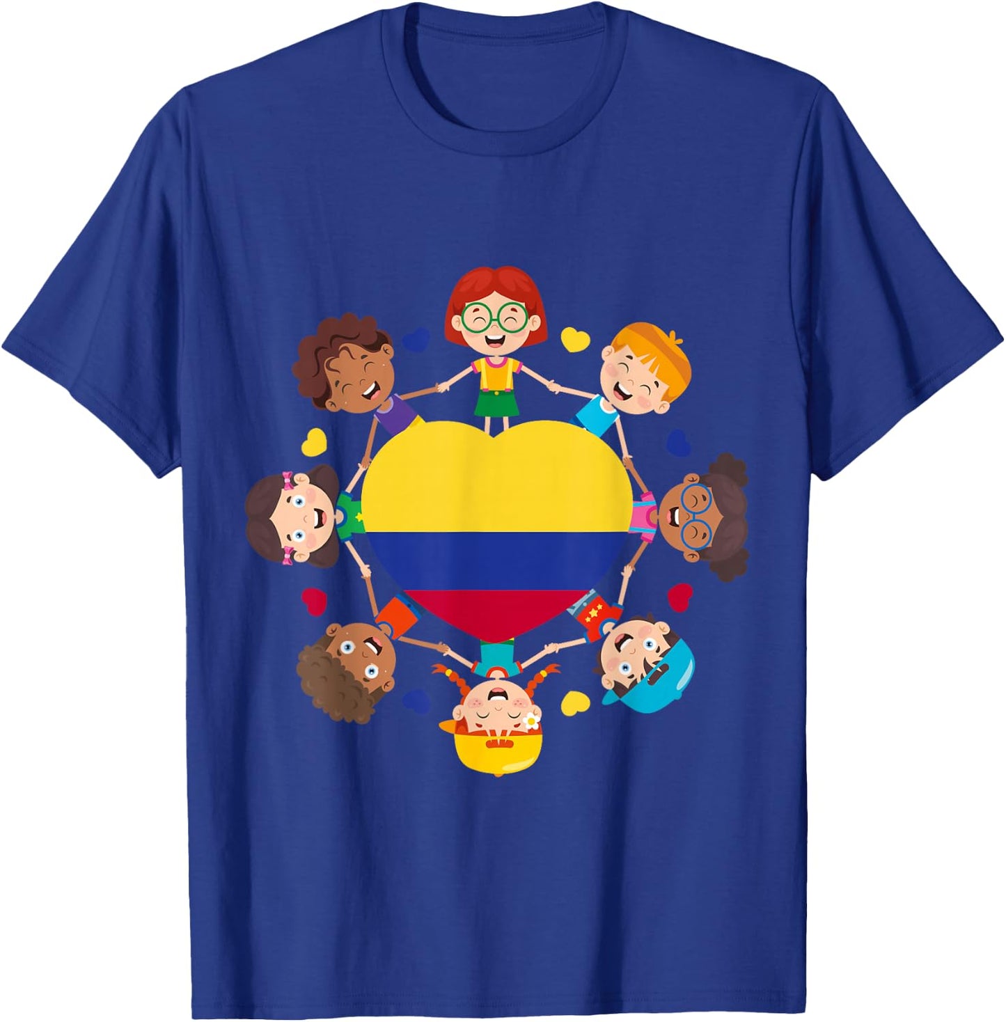 Colombia Hispanic Heritage Toddler Colombian Boys Girls Kids T-Shirt - T-Shirt | Royal