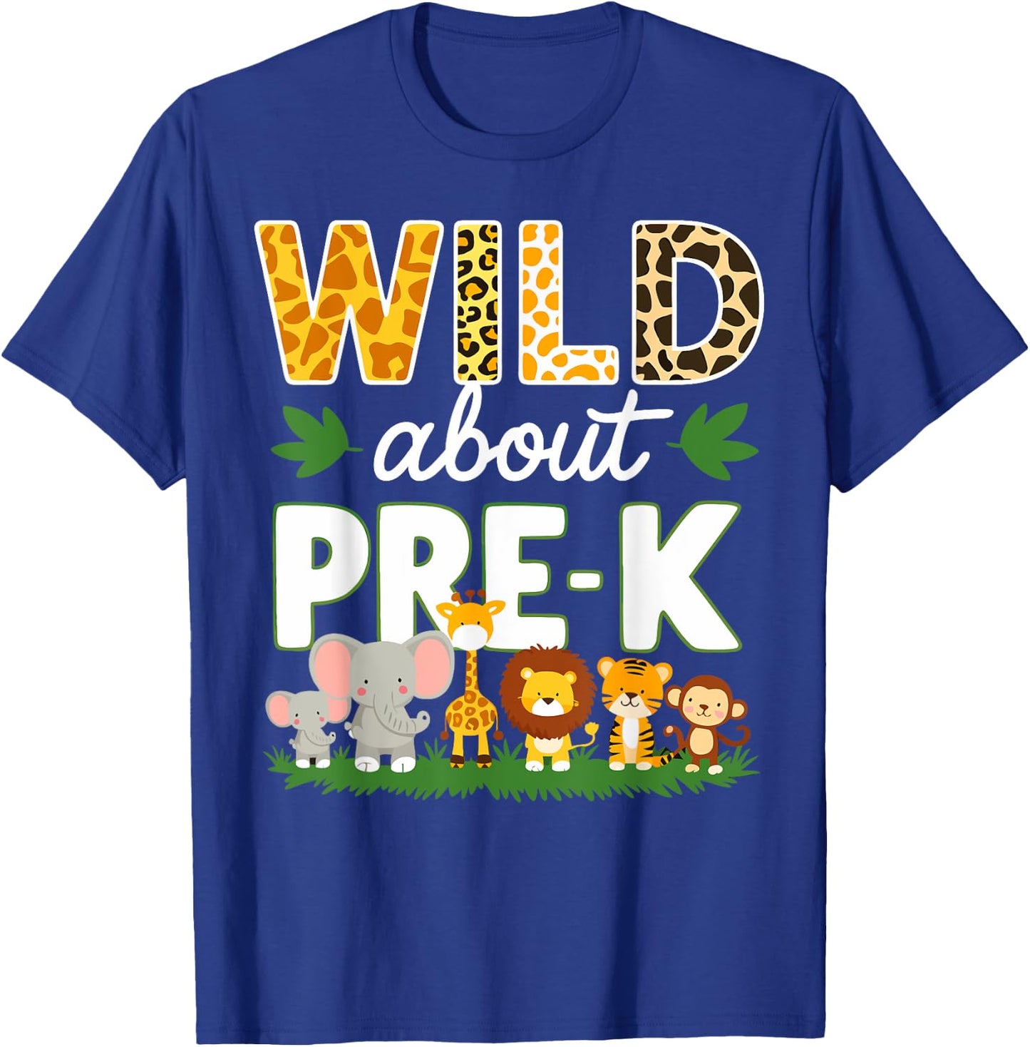 Pre-k Teacher, Kids Back To School Wild About Pre-k T-Shirt - T-Shirt | Royal