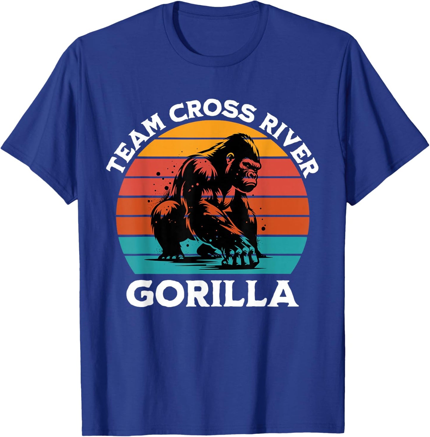 Cross River Gorilla Team Cross River Gorilla T-Shirt - T-Shirt | Royal