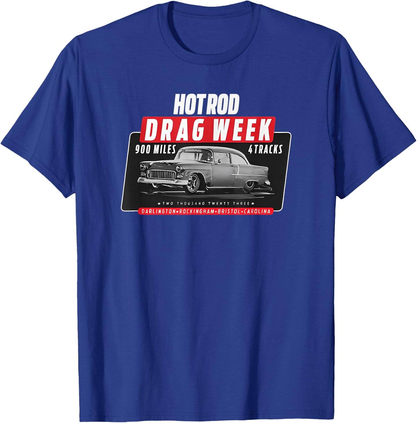 HOT rod Drag Week Adult T-Shirt - T-Shirt | Royal