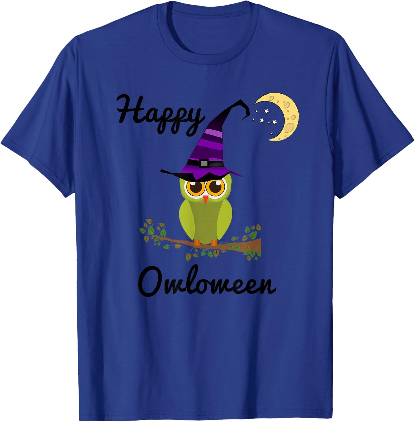 Adorable Owl Halloween Shirt, Happy Owloween T-Shirt - T-Shirt | Royal