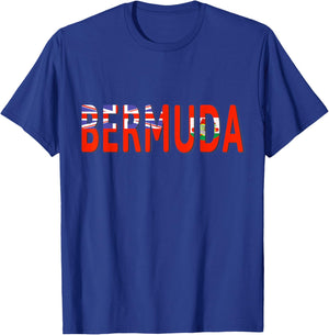 Bermuda Country Flag Colors T-Shirt - T-Shirt | Royal