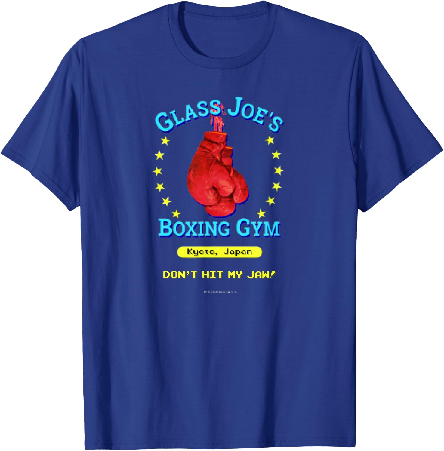 Glass Joe's Boxing Gym Funny Nerdy Vintage Video Game T-Shirt - T-Shirt | Royal