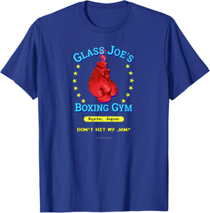 Glass Joe's Boxing Gym Funny Nerdy Vintage Video Game T-Shirt - T-Shirt | Royal