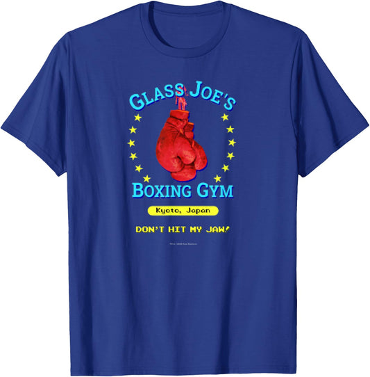 Glass Joe's Boxing Gym Funny Nerdy Vintage Video Game T-Shirt - T-Shirt | Royal