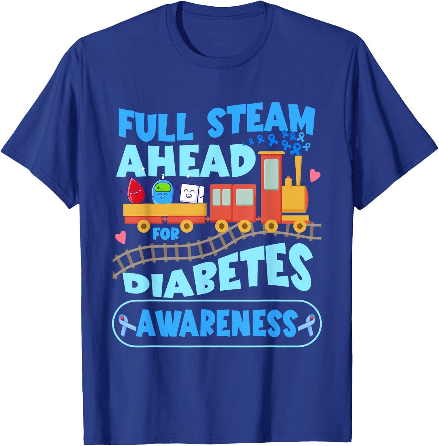 Diabetic Kids Toddler Diabetes Awareness T1D Warrior T-Shirt - T-Shirt | Royal