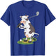 Golfing Cow Golf T-Shirt - T-Shirt | Royal