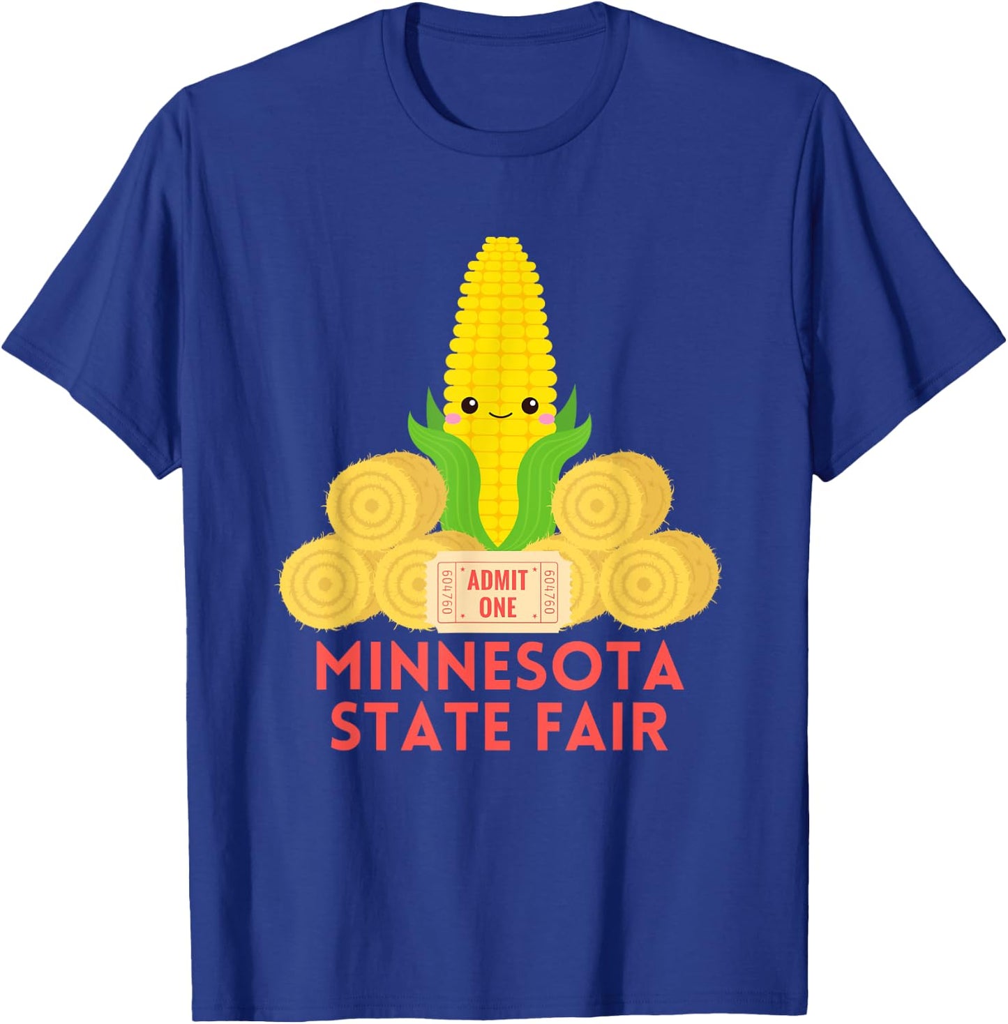 Funny Minnesota State Fair Corn on the Cob T-Shirt - T-Shirt | Royal