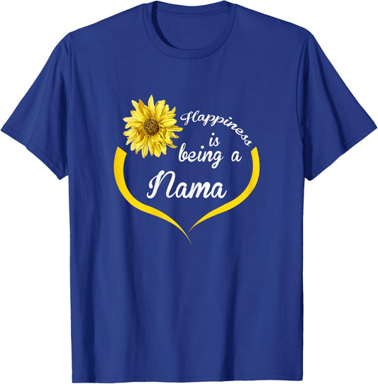 Nama Design: Happiness Is Being A Nama T-Shirt - T-Shirt | Royal
