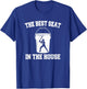 Best Seat in the House Baseball Coach Life Fathers Day Gift T-Shirt - T-Shirt | Royal