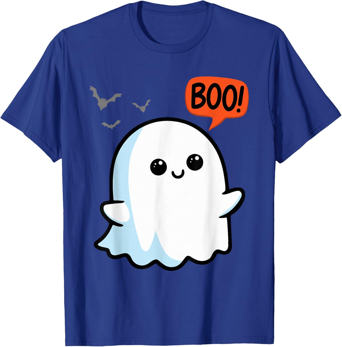 Ghost Saying Boo Spooky Halloween Cute toddler boys girls T-Shirt - T-Shirt | Royal