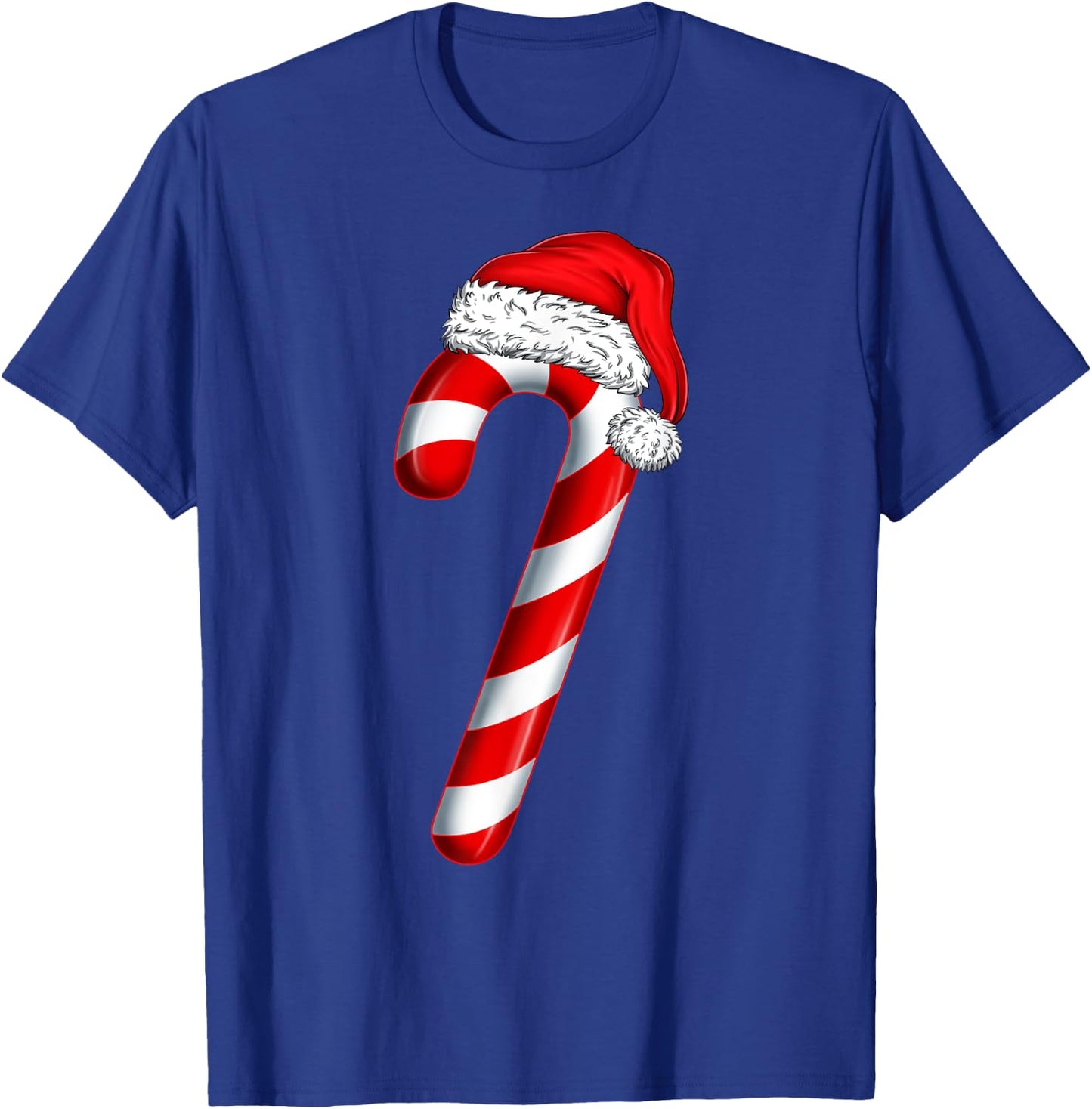 Christmas Crew Candy Cane Santa Hat Kids Girls Boys Women T-Shirt - T-Shirt | Royal