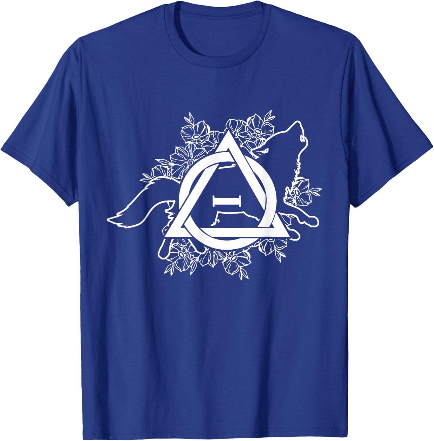 Therian Theta Delta Wolf Hound Fox Dog Furry Otherkin Men Women T-Shirt - T-Shirt | Royal