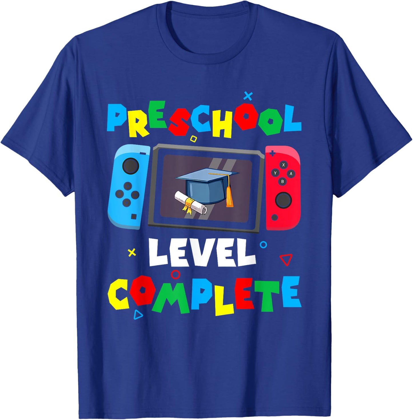 Game Controller Level Preschool Complete Boys Graduation T-Shirt - T-Shirt | Royal