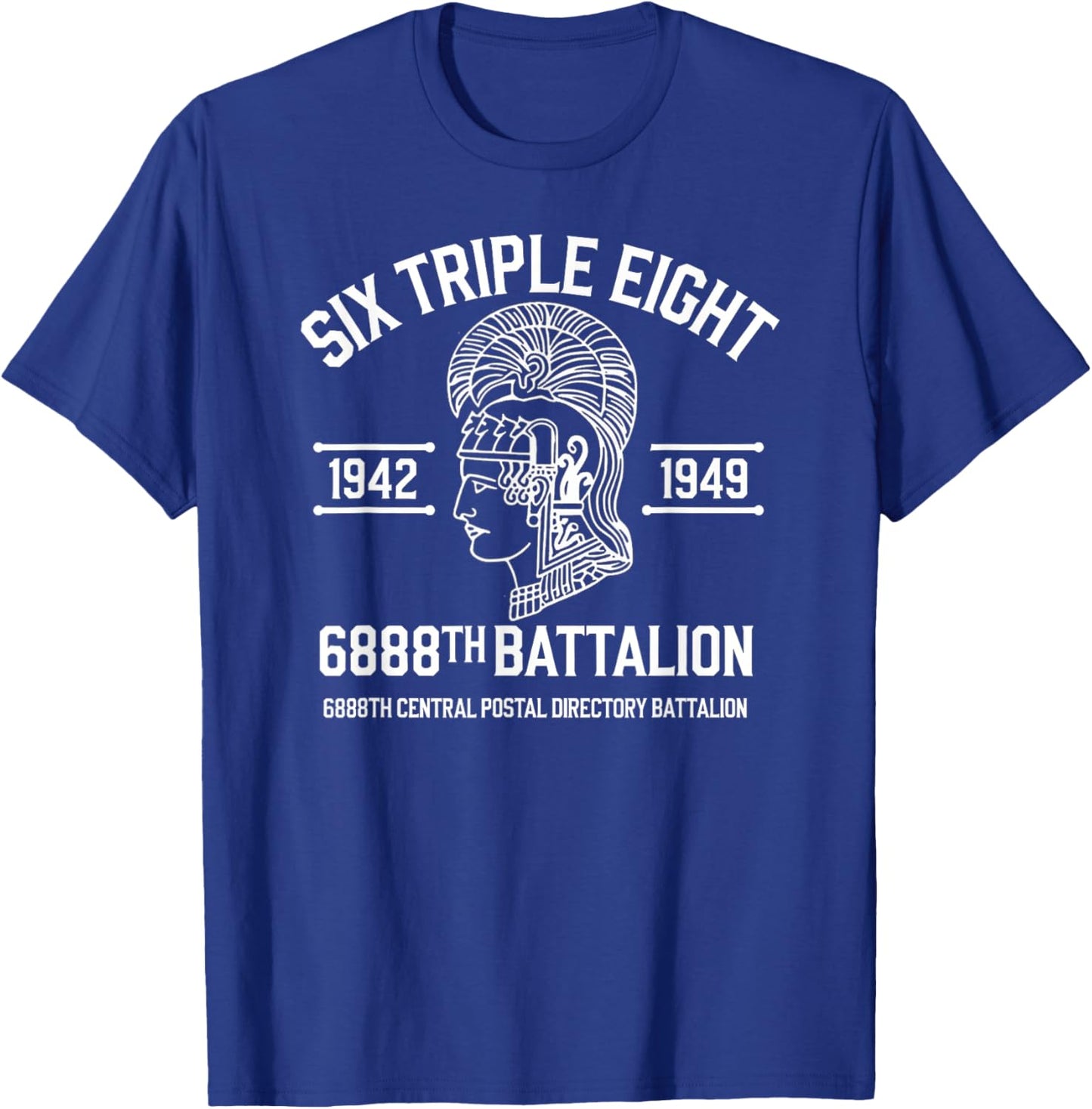 6888th Central Postal Directory Battalion 6 Triple 8th T-Shirt - T-Shirt | Royal