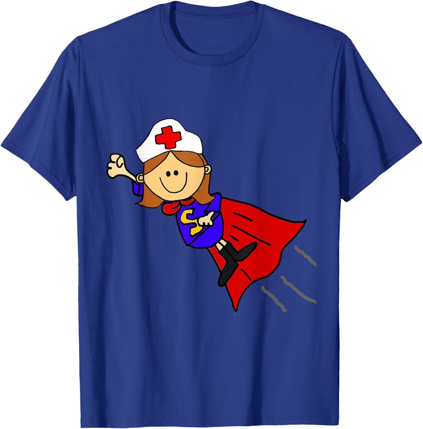SmileteesJobs Funny Nurse Superhero Nursing T-Shirt - T-Shirt | Royal