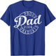 Proud Dad of 2024 Graduate Father Senior 24 Graduation Gift T-Shirt - T-Shirt | Royal