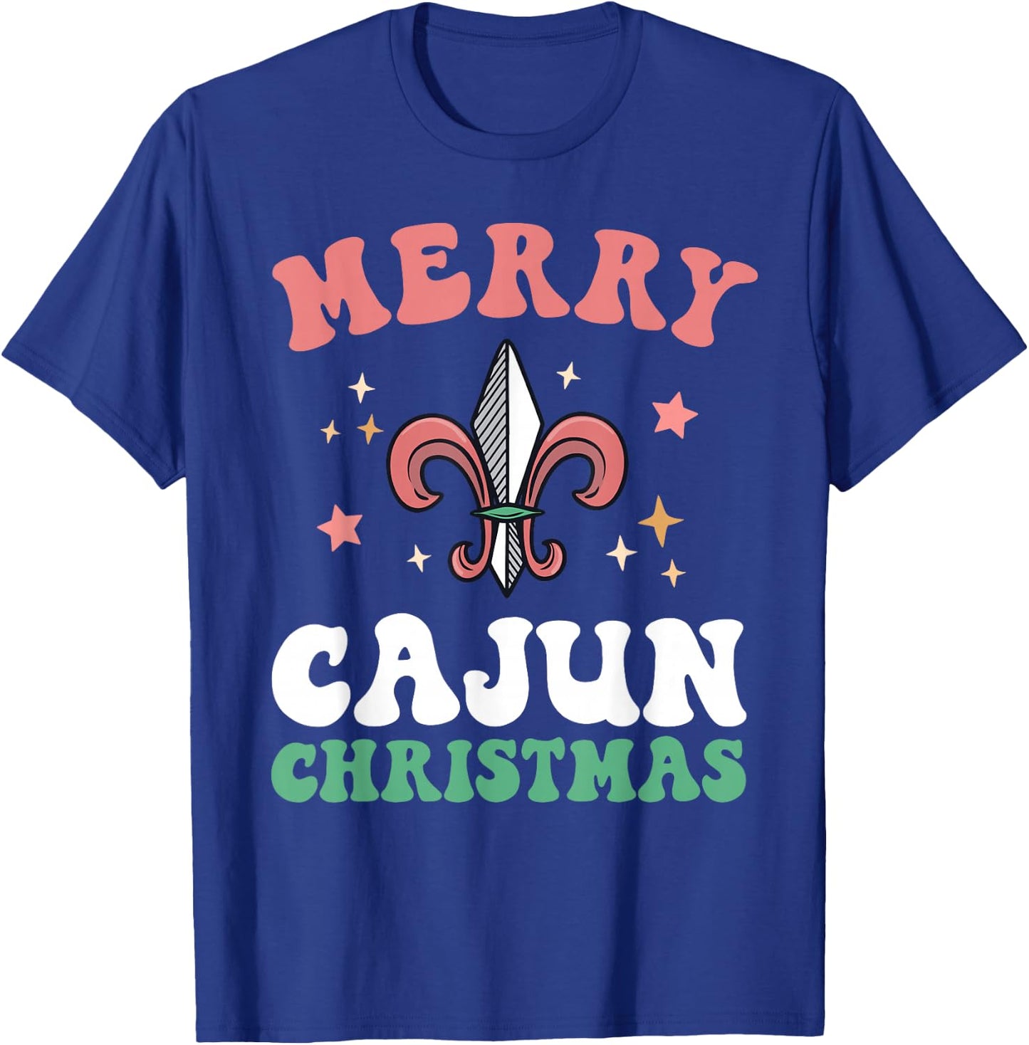 Merry Cajun Christmas Southern Louisiana Xmas New Orleans T-Shirt - T-Shirt | Royal