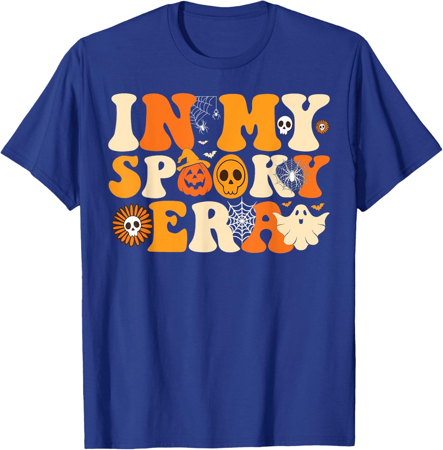In My Spooky Era Groovy Hippie Halloween Ghost T-Shirt - T-Shirt | Royal