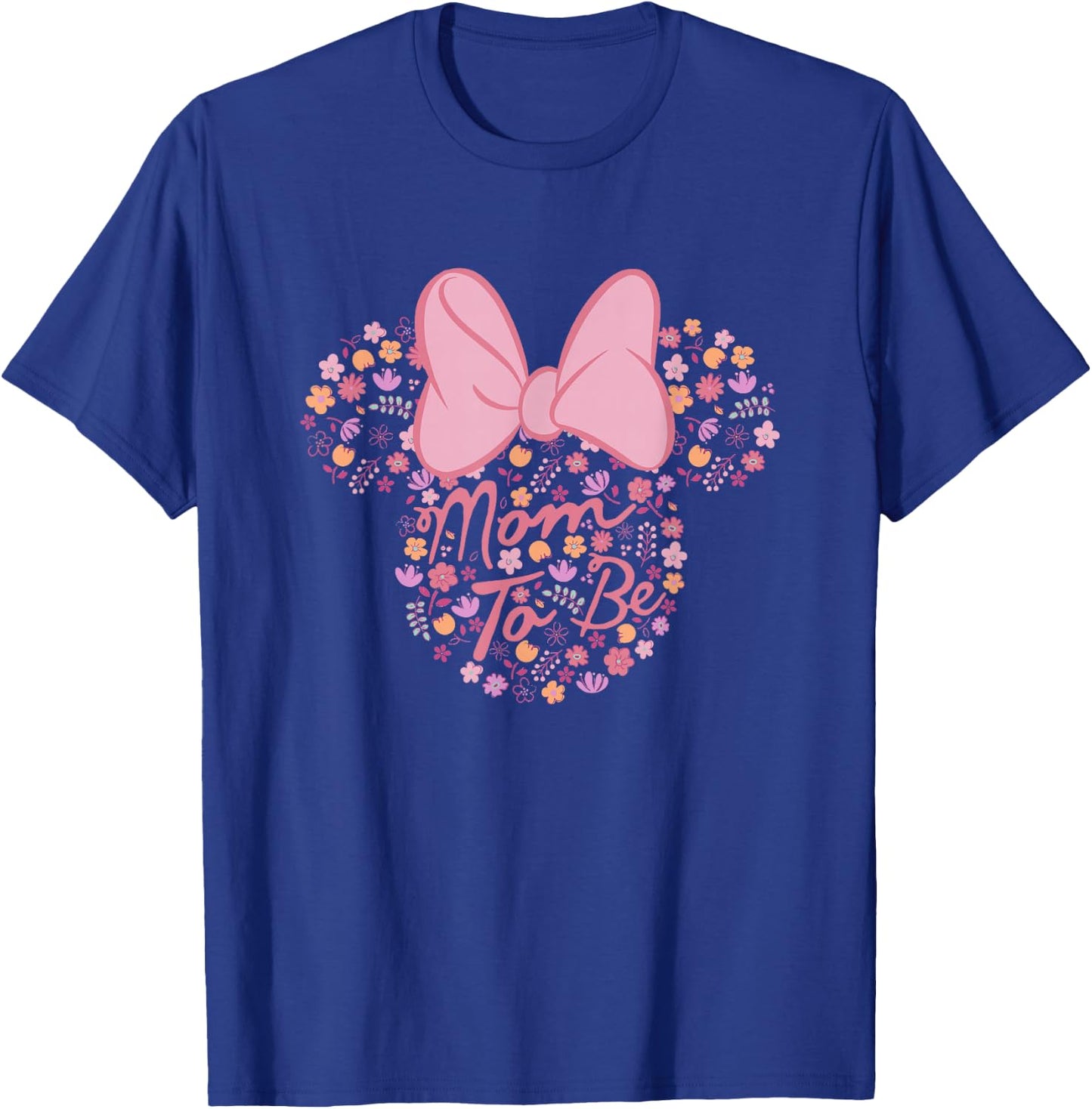 Disney Minnie Mouse Mom to Be Floral Minnie Ears T-Shirt - T-Shirt | Royal