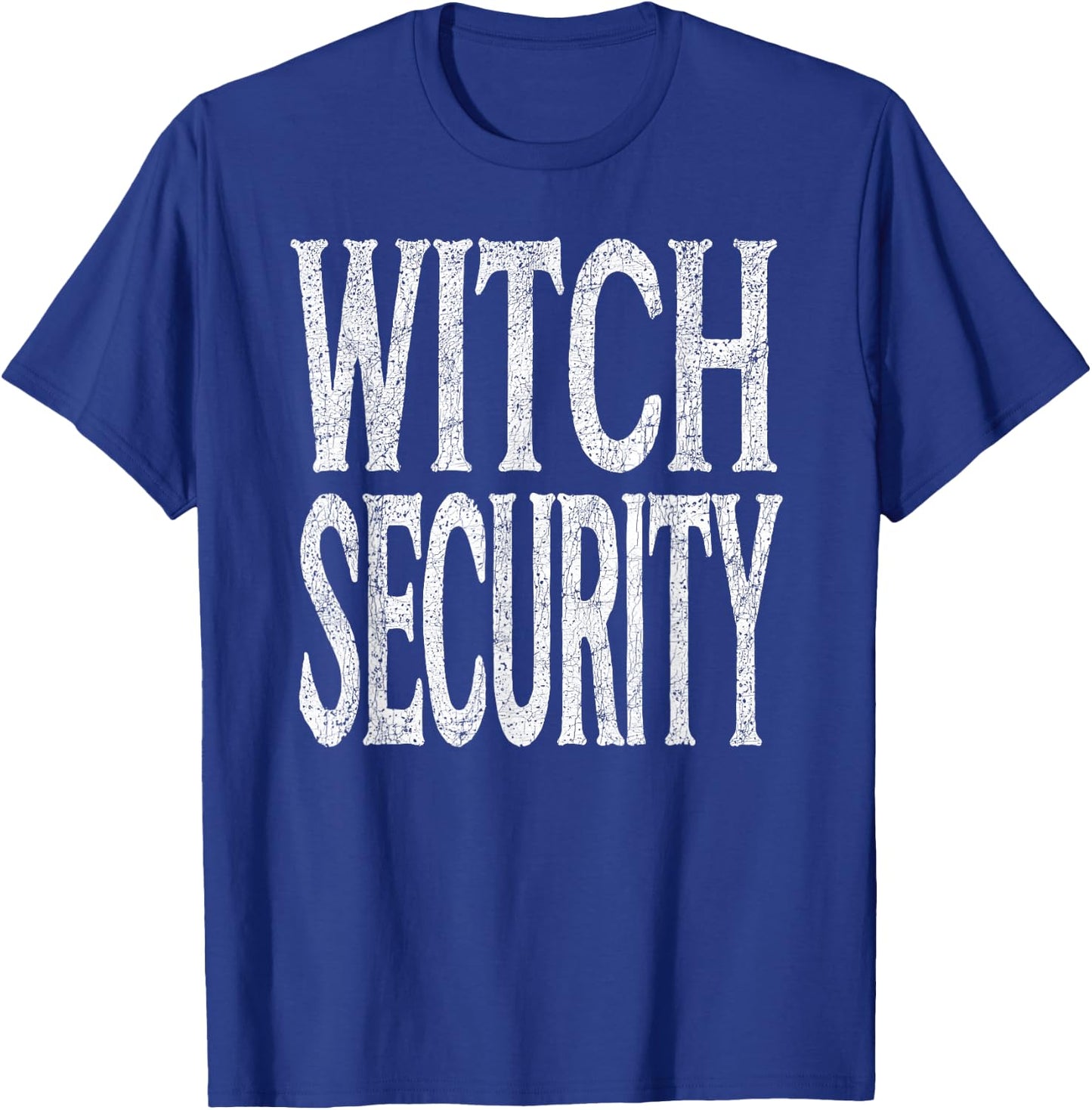 Witch Halloween Costumes -Adult Black Short Sleeve , Small, Witch Security T-Shirt - T-Shirt | Royal