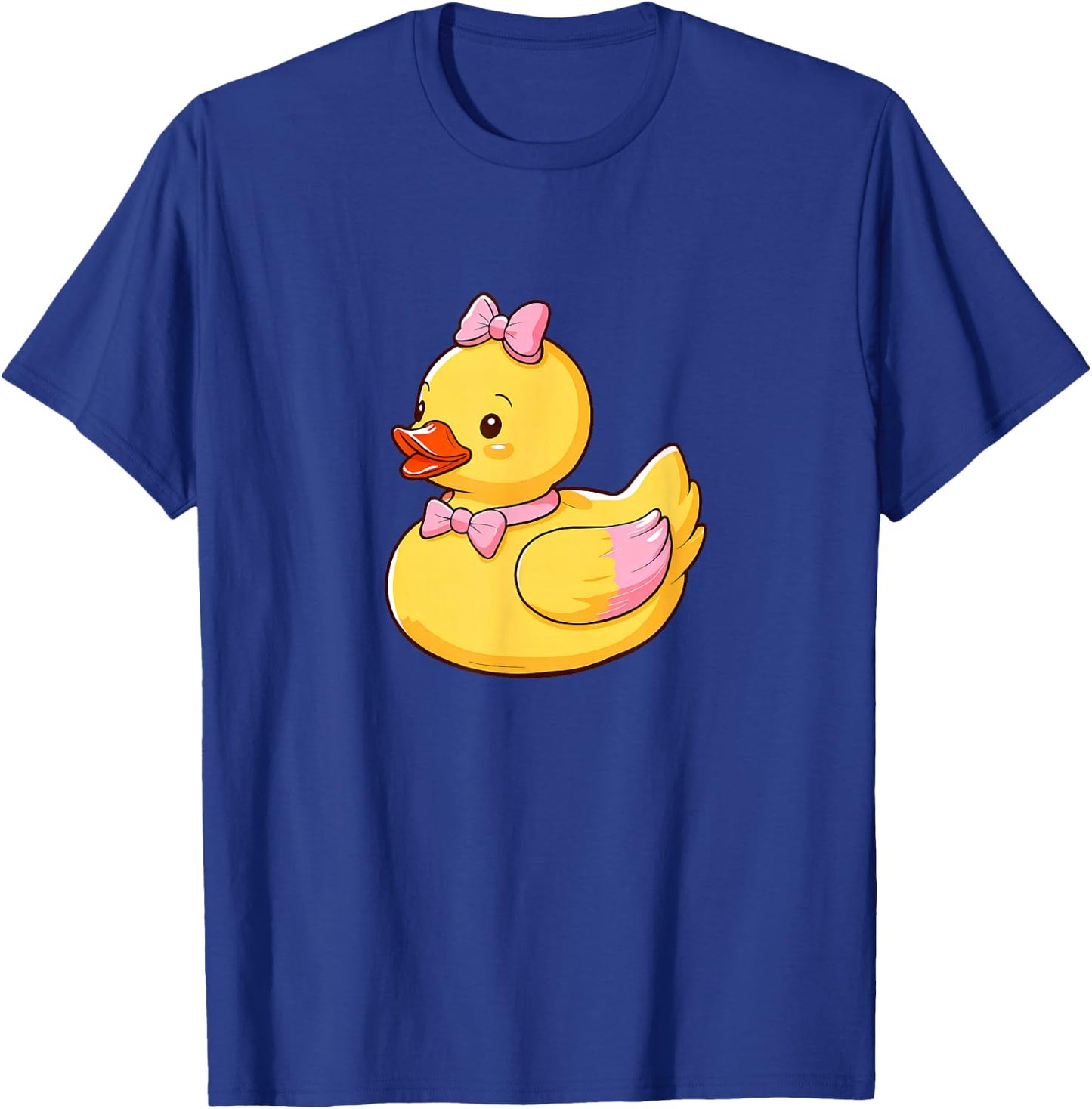Quacktastic Duck Party Outfit Cute Girly Rubber Duckie Women Kids Black Cartoon Rubber Duck Themed Celebration Gift Summer Beach Holiday T-Shirt - T-Shirt | Royal