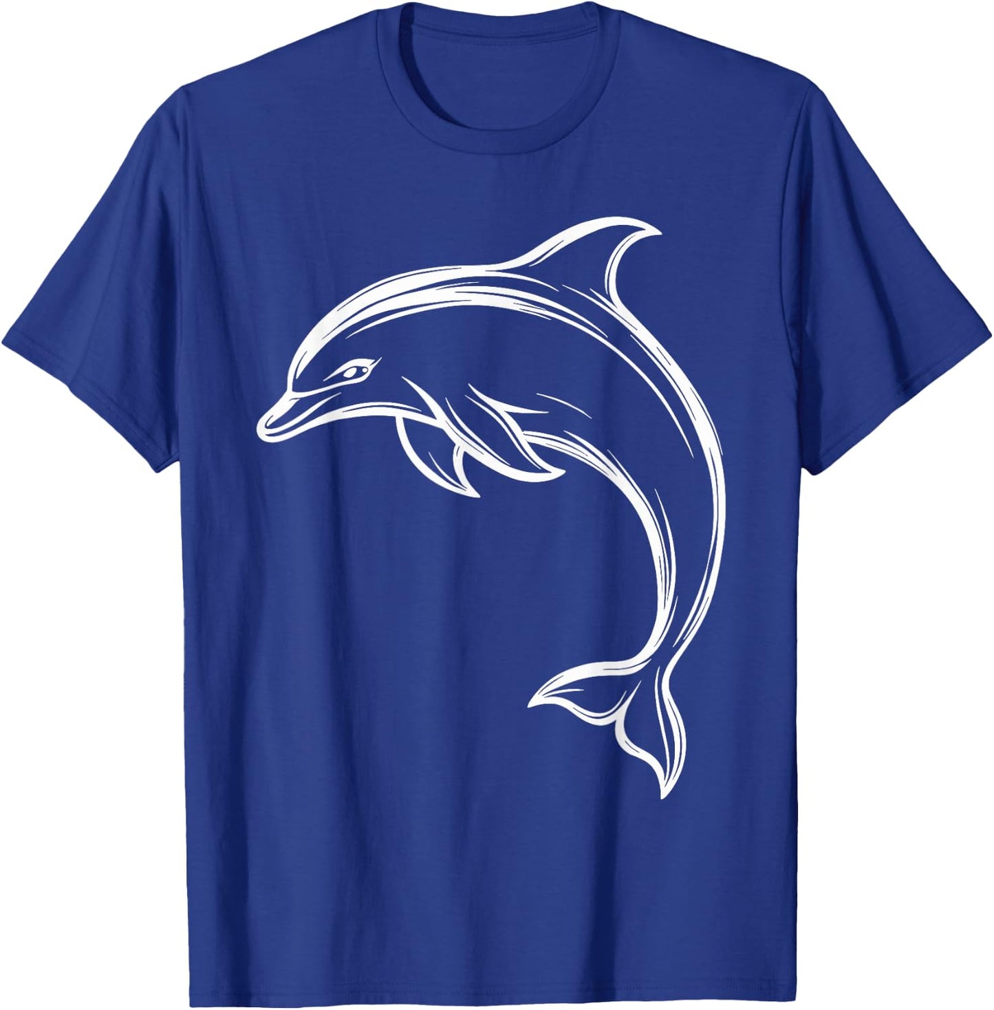 Dolphin | Cute Dolphin Graphic T-Shirt - T-Shirt | Royal