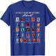 Behavior Analyst ABA Crew Applied Behavior Analysis Alphabet T-Shirt - T-Shirt | Royal