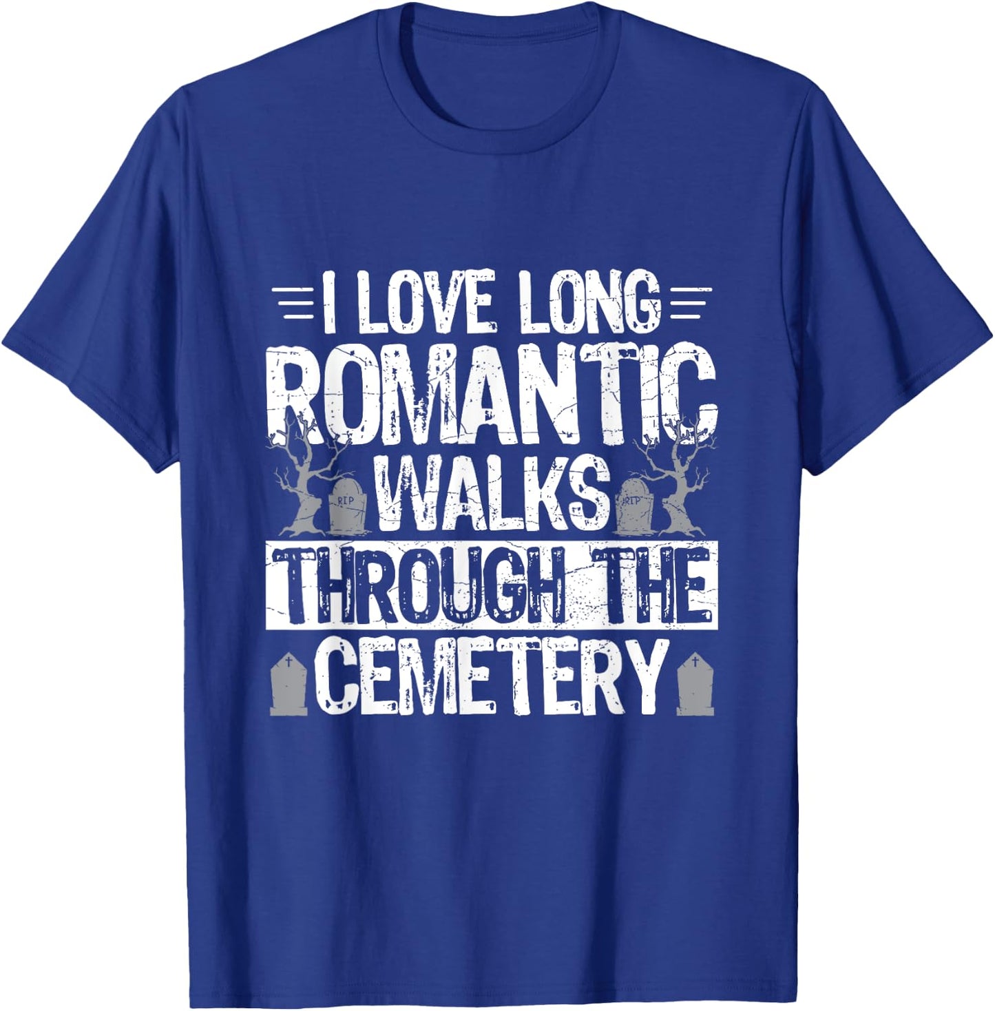 Graveyard Design for a Cemetery Tour Guide T-Shirt - T-Shirt | Royal