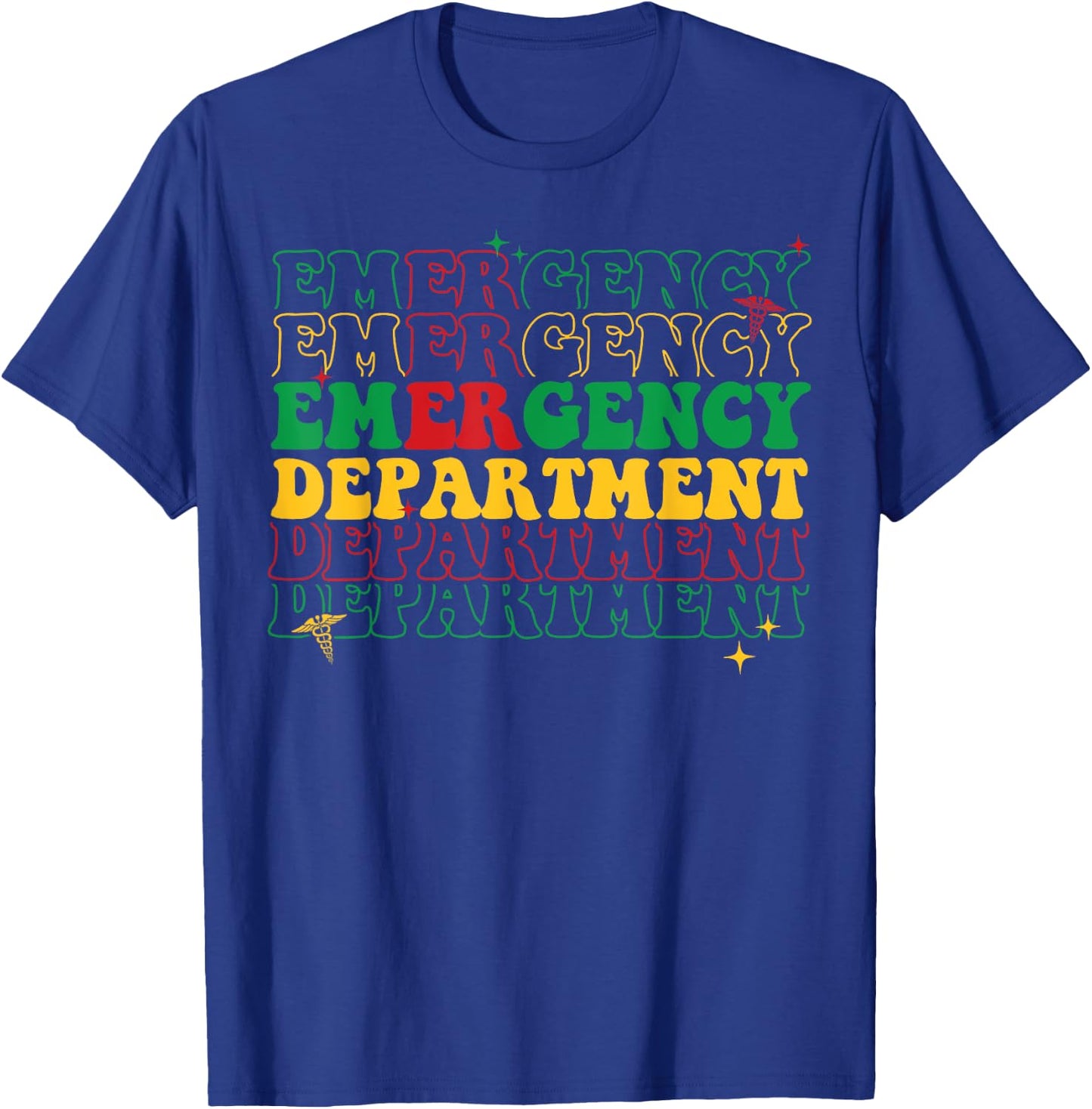 Emergency Department Juneteenth Pride African American T-Shirt - T-Shirt | Royal