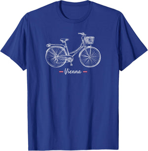 Vintage Bicycle Vienna Austria | Bike Lover T-Shirt - T-Shirt | Royal