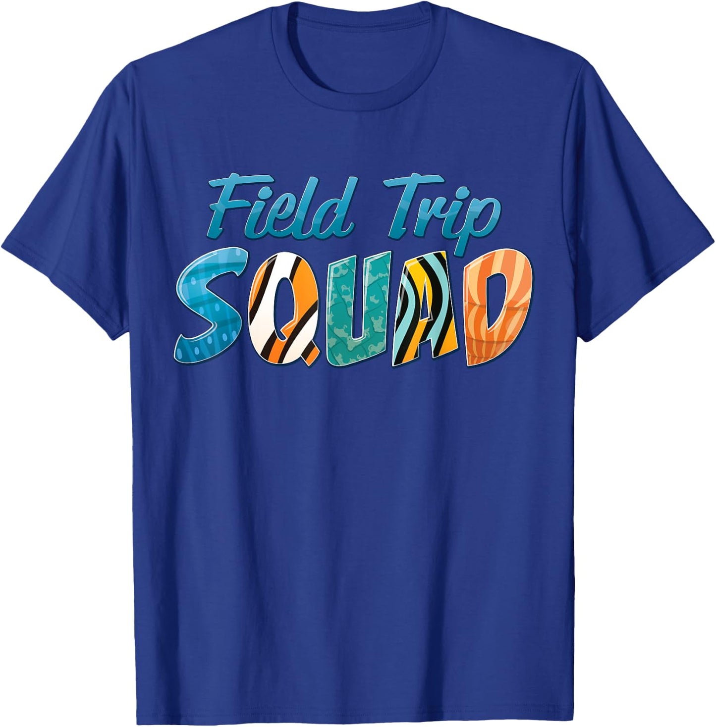 Aquarium Field Trip Squad School Teacher Students Boys Girls T-Shirt - T-Shirt | Royal