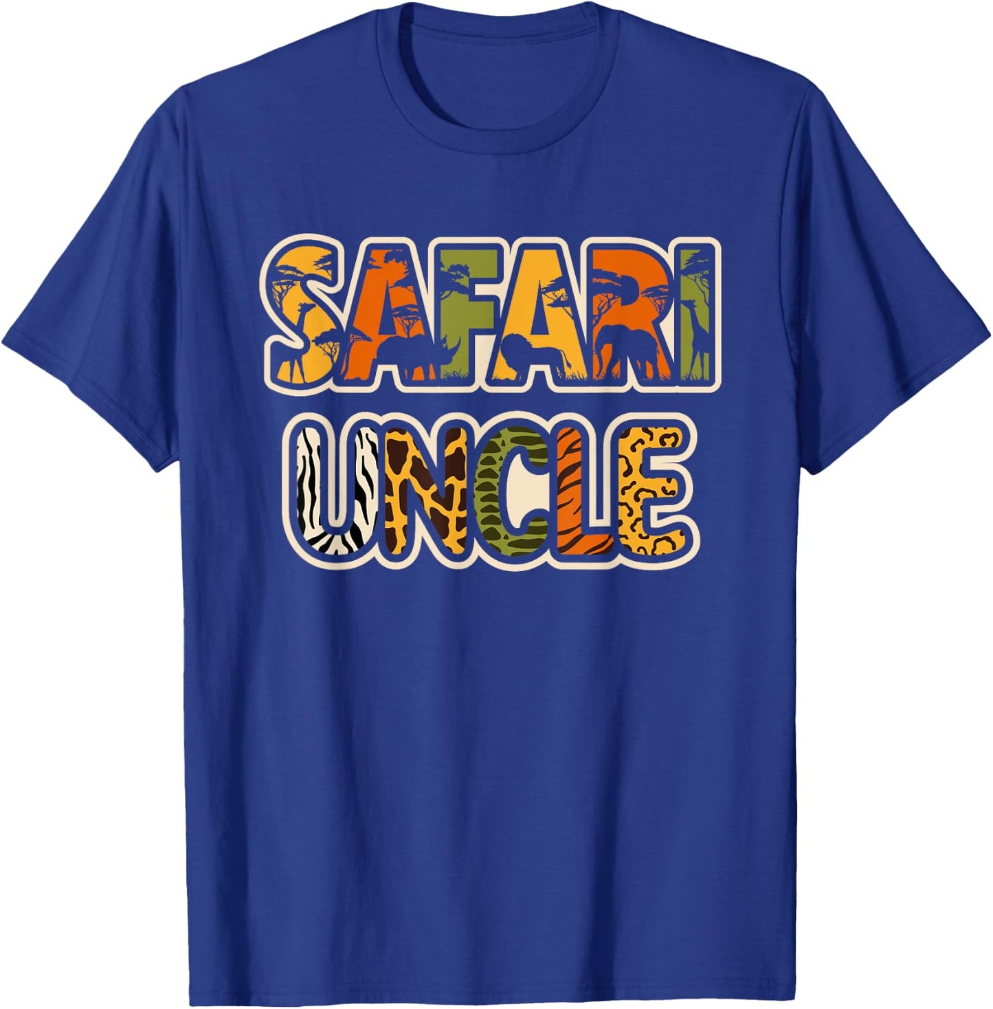Safari Uncle Safari Costume Safari Outfit Men African Safari T-Shirt - T-Shirt | Royal