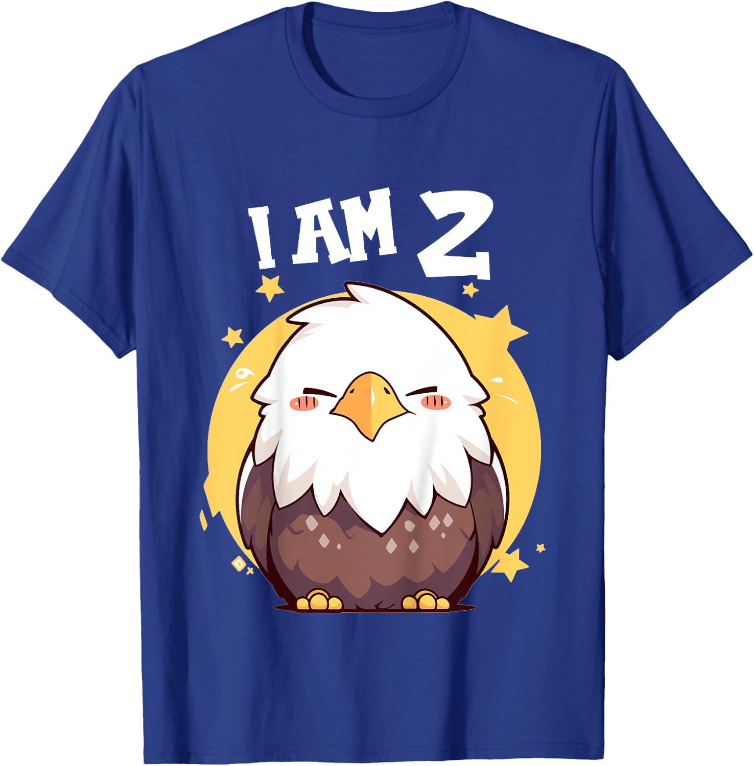 2 Years old 2 birthday Bald Eagles Boy Girl Bald Eagle T-Shirt - T-Shirt | Royal