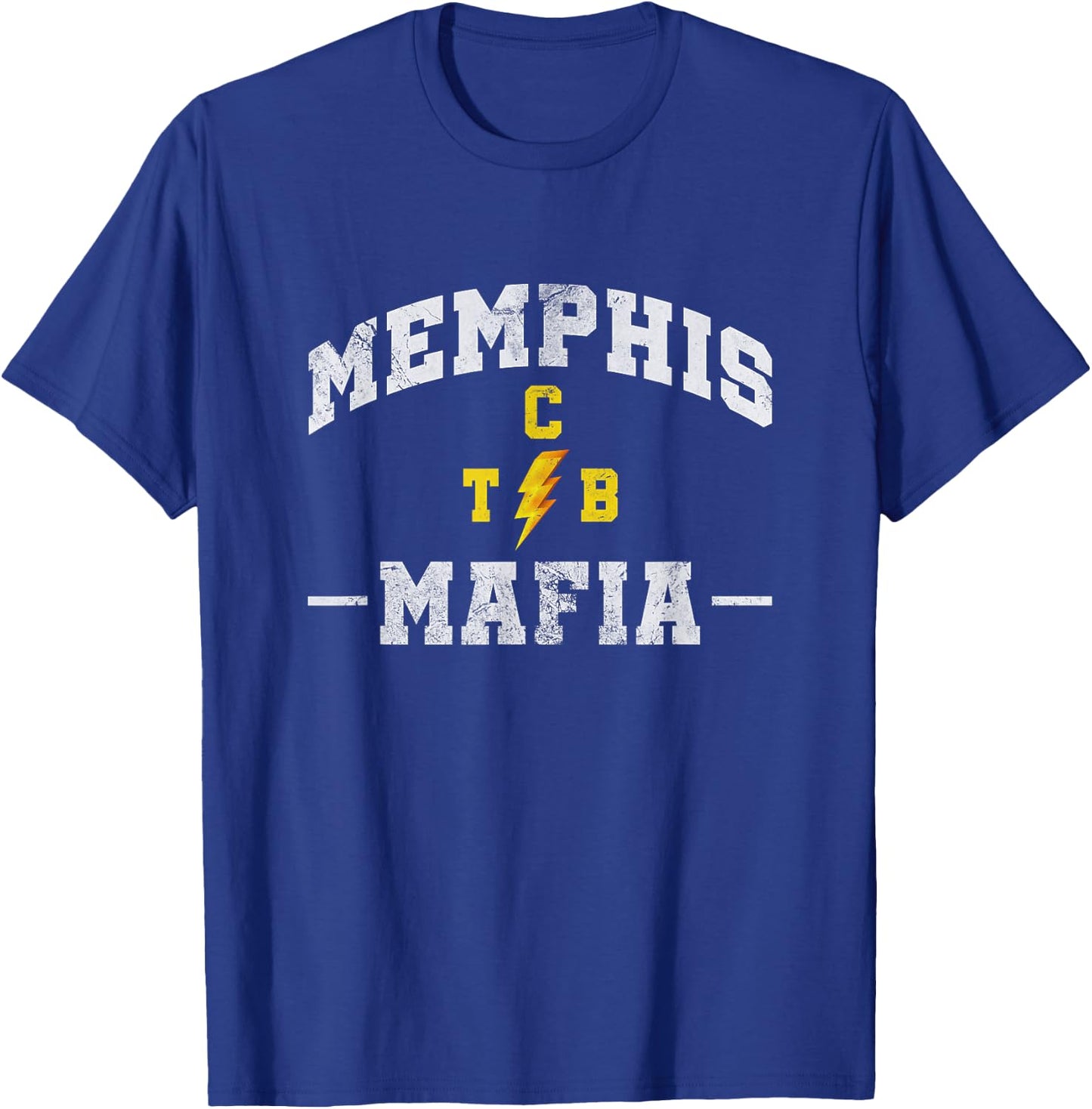 Memphis Mafia Tennessee USA TN State Pride Distressed T-Shirt - T-Shirt | Royal
