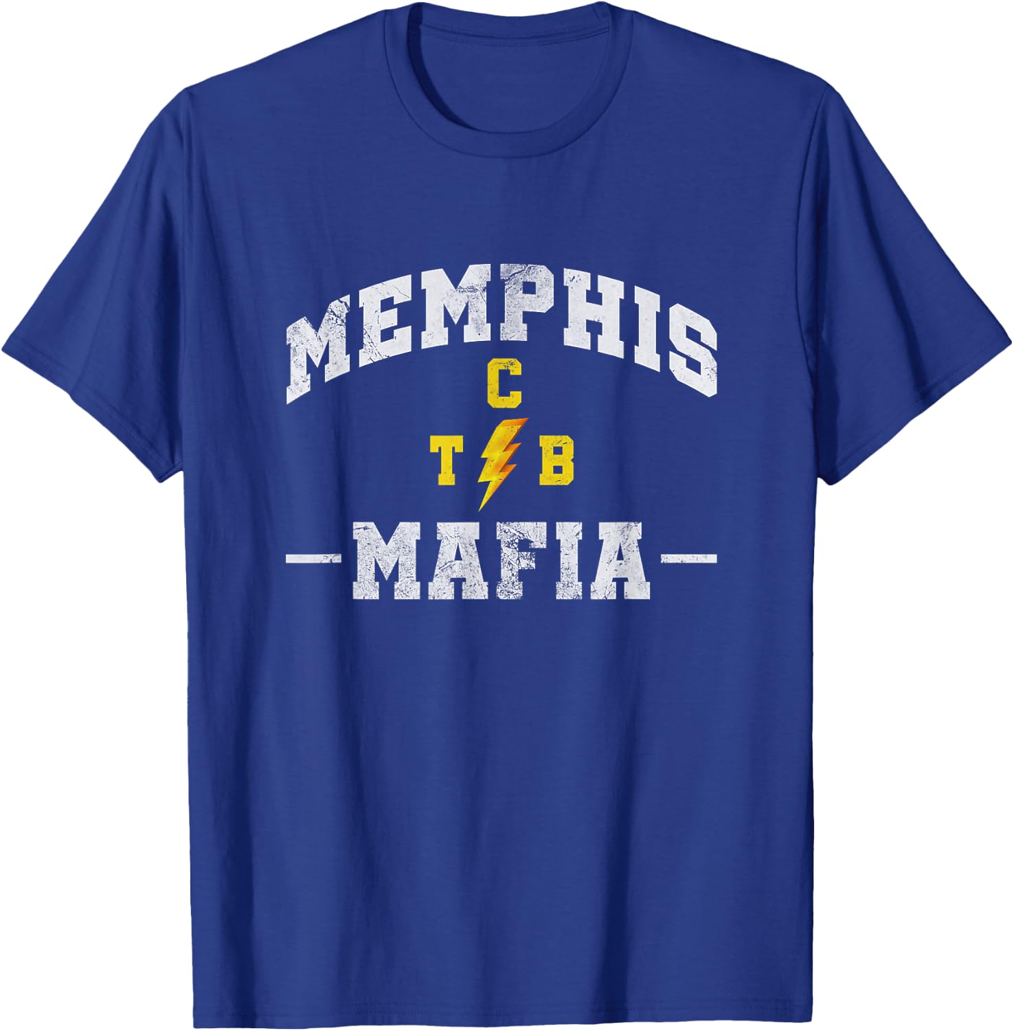 Memphis Mafia Tennessee USA TN State Pride Distressed T-Shirt - T-Shirt | Royal