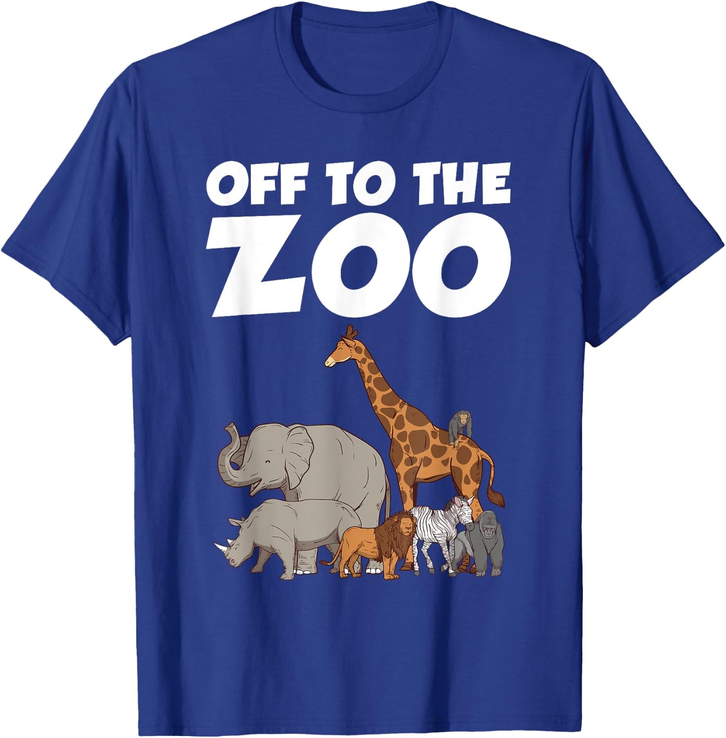 Cool Zoo Art Women Kids Zookeeper Animal Zoo Lover T-Shirt - T-Shirt | Royal