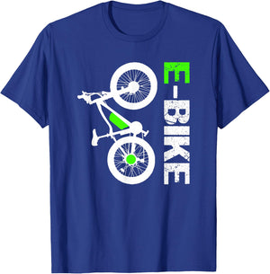 E-Bike - Cool Electric Bicycle Gift T-Shirt - T-Shirt | Royal